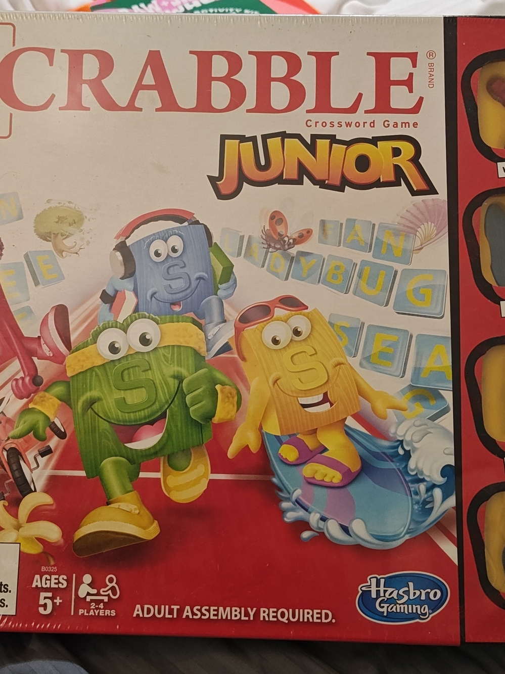 Hasbro Scrabble Junior Game - Yellow, Green & Blue